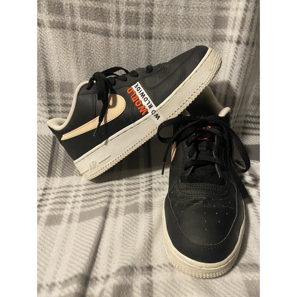 Nike Air Force 1 Worldwide Black Sneakers Casual Shoes